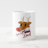 Mikitiez jinglebellrock punk gothmas reindeer extra grote beker (Voorkant)