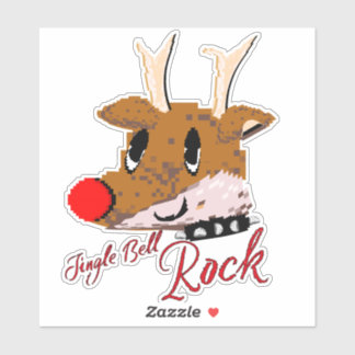 Mikitiez jinglebellrock punk gothmas rendier sticker
