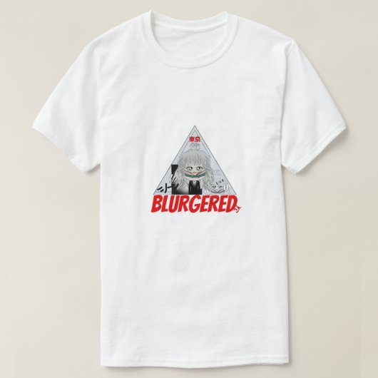 Mikitiez manga Sushi blur suit stropdas T-Shir T-shirt (Design voorkant)