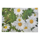 Mikitiez mini wit madeliefje wilde bloem kussensloop (Achterkant)