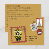 Mikitiez northpole expressmail stamp collection kaart (Voorkant / Achterkant)