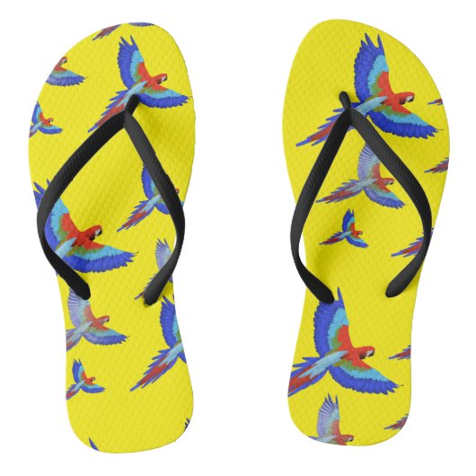 Mikitiez parrot hawaii zommersunset strand spring teenslippers (Voetbed)
