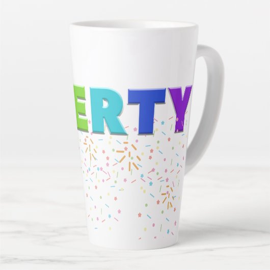 Mikitiez PE Olympische Spelen donut regenboog spor Latte Mok (Rechterhoek)