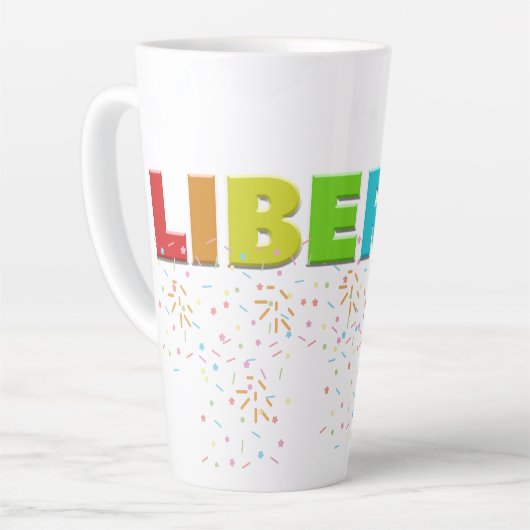 Mikitiez PE Olympische Spelen donut regenboog spor Latte Mok (Linkerhoek)