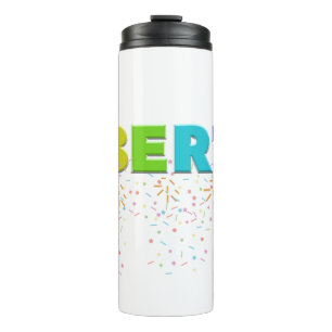 Mikitiez PE Olympische Spelen donut regenboog spor Thermosbeker