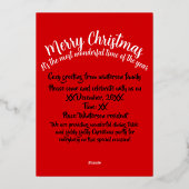 Mikitiez période de vacances dinde de noël  (Verso)