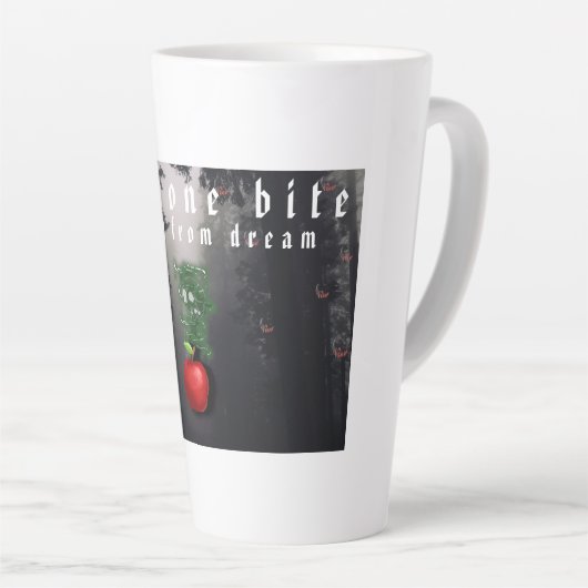 Mikitiez rode schedel giftige appel vegan zomer latte mok (Rechterhoek)