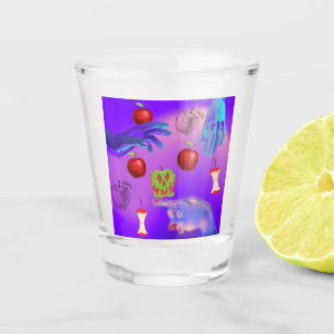 Mikitiez rode schedel giftige appel vegan zomer shot glas