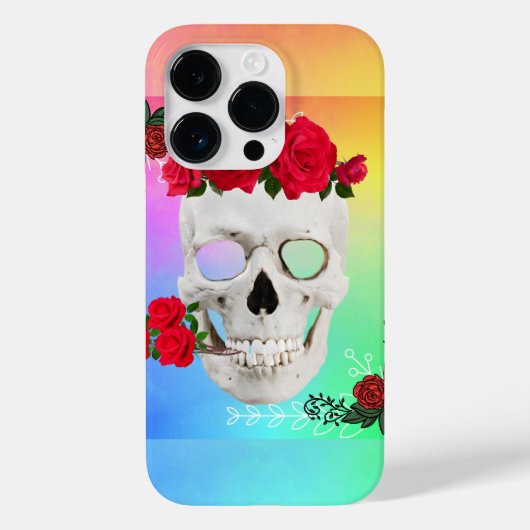 Mikitiez roos baroqueart regenboogsteen Case-Mate iPhone case (Achterkant)