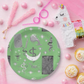 Mikitiez slangenmens tovenaar heks magie papieren bordje (Feest)