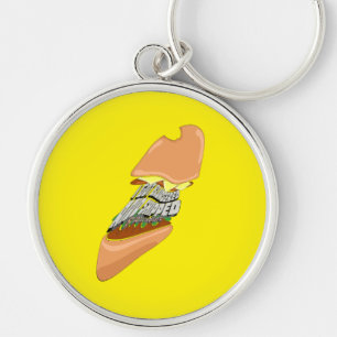 Mikitiez space dolly skull burger chips frans sleutelhanger