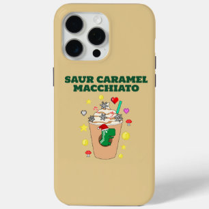 Mikitiez Trex dinosaurus ijskoffie karamel xmas iPhone 15 Pro Max Hoesje