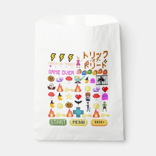 Mikitiez videogame pixel halloween spooky bat bedankzakje (Voorkant)