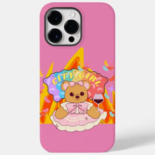Mikitiez zomer teddybeer gelei rode wijn vuur Case-Mate iPhone case (Achterkant)
