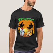 Mikitiez zomer windsurf bananasplit ijs t-shirt (Voorkant)