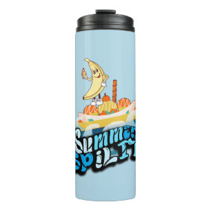 Mikitiez zomer windsurf bananasplit ijs thermosbeker