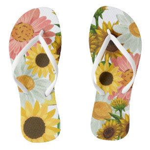 Mikitiez zomerbloemvakantie teenslippers