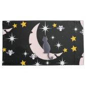 Mikitiez zwarte kat vleermuis halloween herfst win kussensloop (Voorkant-Rechts)