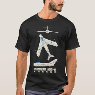 Mikoyan MiG17 Fresco Russische gevechtsvliegtuig D T-shirt