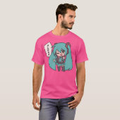 Miku Ganbare Ganbatte Chibi T-shirt (Voorkant volledig)