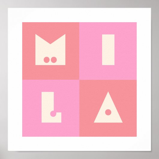 Mila baby naam meisje Poster (Voorkant)