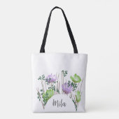 Mila Floral Monogram Draagtas (Achterkant)