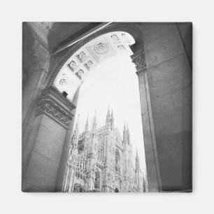 Milaan Italië, Galleria uitzicht op de Dom Magneet