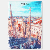 Milaan Italië Kathedraal schilderij Magneet (Voorkant)