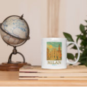 Milaan Italië Reizen Retro Print Koffiemok