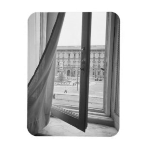 Milaan Italië, uitzicht vanuit het operaraam van L Magneet