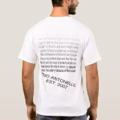 Milaan naar boven en naar beneden 2 t-shirt (Achterkant)