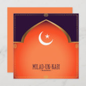 Milad-un-Nabi (Mubarak) Aankondiging (Voorkant / Achterkant)