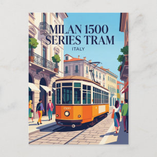 Milan 1500 Serie Tram Italië Briefkaart