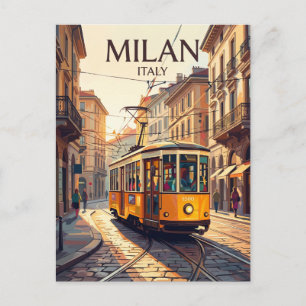 Milan 1500 Serie Tram Italië Briefkaart