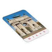 Milan Arco della Pace uitzicht koelkastmagneet Magneet (Rechterzijde)