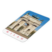 Milan Arco della Pace uitzicht koelkastmagneet Magneet (Linkerzijde)