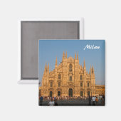Milan Duomo Fridge Magnet Magneet (Voorkant / Achterkant)