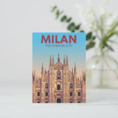 Milan Duomo Luggage Tag Briefkaart (Staand voorkant)