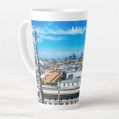 Milan en Italie skyline tasse de café (Angle gauche)