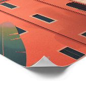 Milan Italie Beach House Poster d'Art Vintage (Coin)