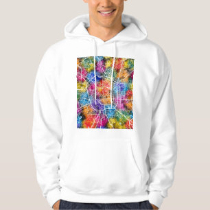 Milan Italië Kaart Hoodie