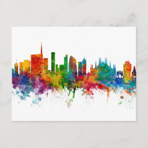Milan Italië Skyline Briefkaart