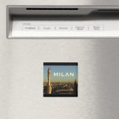 Milan Italie Voyage Photo Souvenir Aimants Frigo (In Situ (Lave-vaisselle))