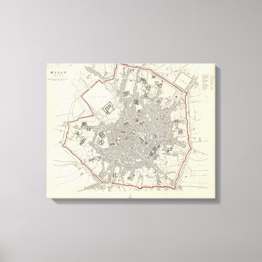 Milan Milano Canvas Afdruk (Voorkant)