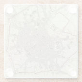 Milan Milano Glazen Onderzetter (Achterkant)