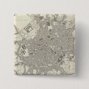 Milan Milano Vierkante Button 5,1 Cm