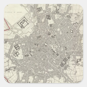 Milan Milano Vierkante Sticker