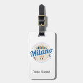 Milan Skyline Italië  Mode Lombardije Bagagelabel (Voorkant verticaal)