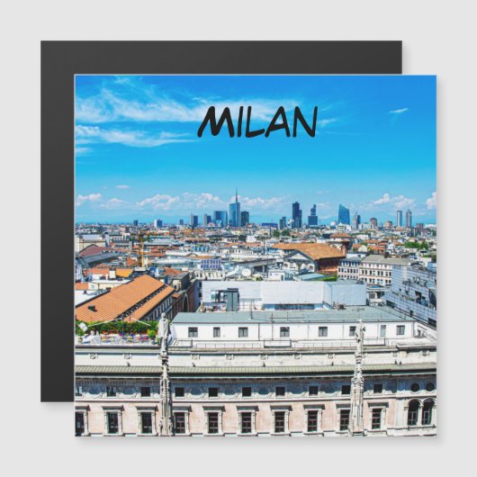 Milan skyline magnet (Voorkant / Achterkant)