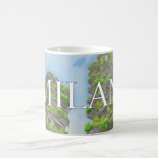 Milan verti forest Mug Modern Skyline Coffee cup  (Centre)